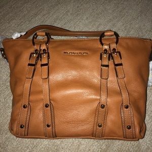 Michael Kors Leather MD Satchel